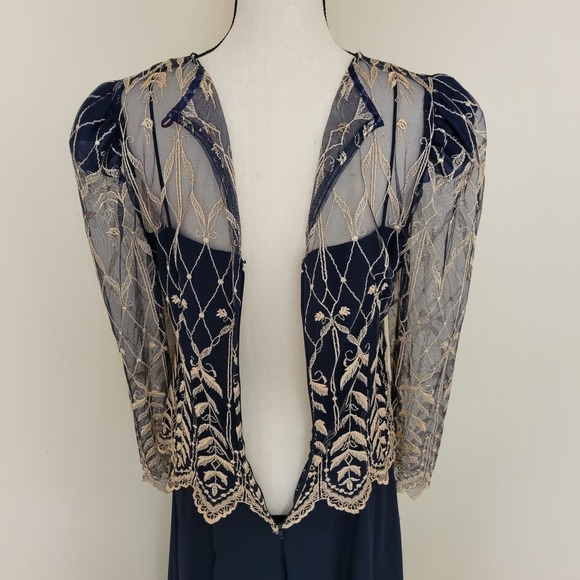 Cachet by Bari Protas Vintage Formal Dress Mother of the Bride Elegant Evening - Picture 6 of 8